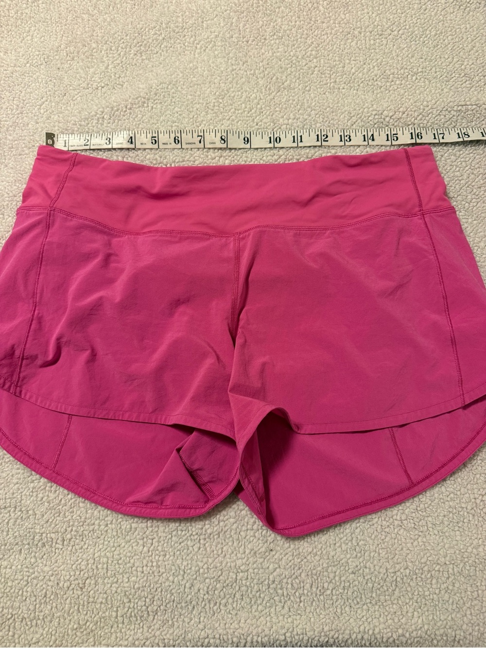 Lululemon Speed Up Athletic Shorts Long *4" Hot Pink Highlight Sonic Sporty - Picture 6 of 15